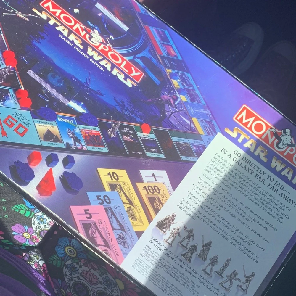 Monopoly Star Wars Classic Trilogy Edition Parker Bros. NEW Open Box - Picture 12 of 12